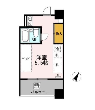 東京学生会館（521） 間取り図画像