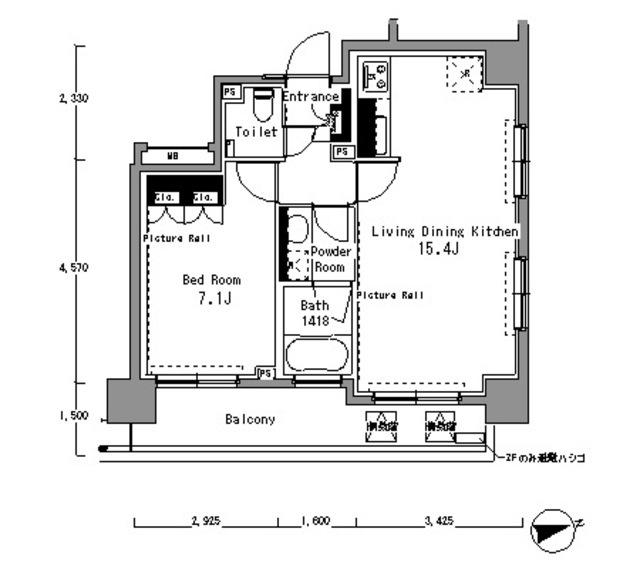 パークアクシス渋谷桜丘サウス（1101） 間取り図画像