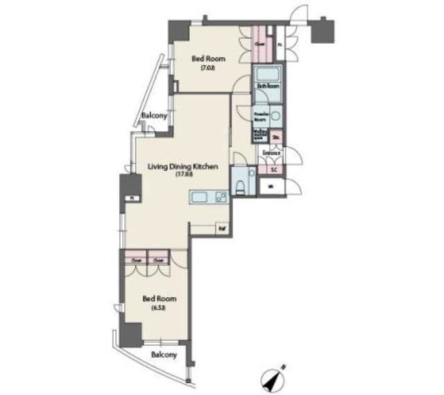 ＭＦＰＲ代々木タワー（1501） 間取り図画像