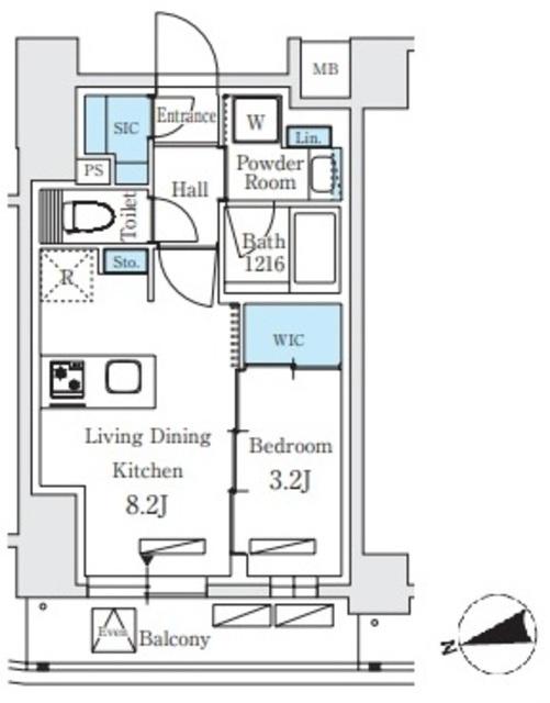 シーズンフラッツ大森北三丁目（503） 間取り図画像