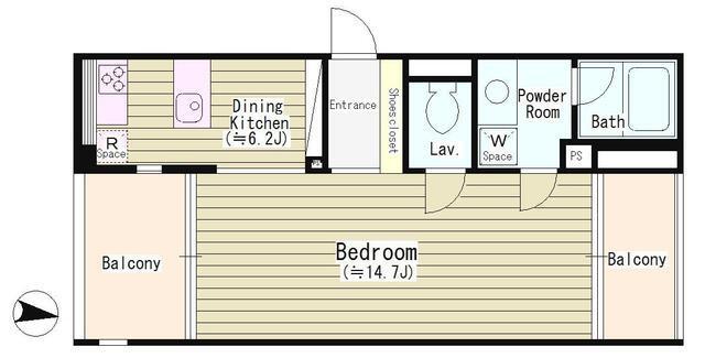 富ケ谷アパートメント（401） 間取り図画像