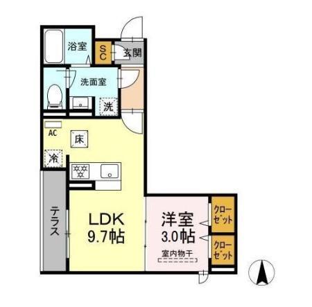 ネオアイリス大森（101） 間取り図画像
