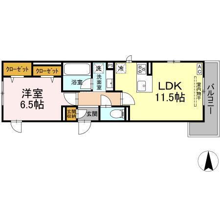 ヴィラ アンムート赤堤（301） 間取り図画像