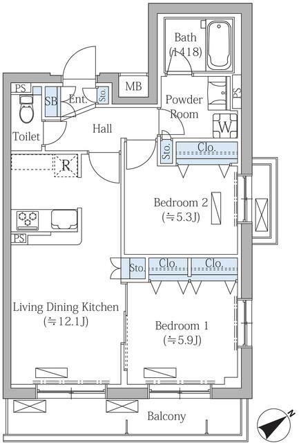 Ｒｏｖｉｎｅ目黒東山（301） 間取り図画像