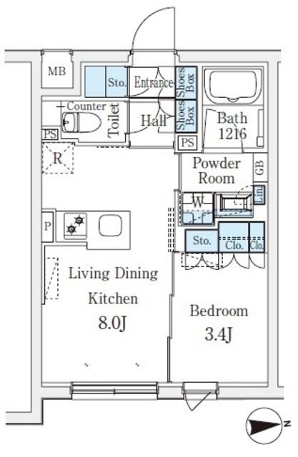 ＣＲＥＡＴＩＦ桜新町（103） 間取り図画像