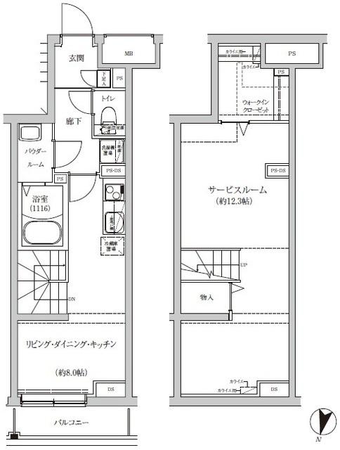 ＲＥＧＯＬＩＴＨ　ＩＫＥＧＡＭＩ（102） 間取り図画像