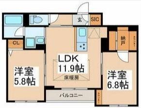 フォレスト等々力 間取り図画像