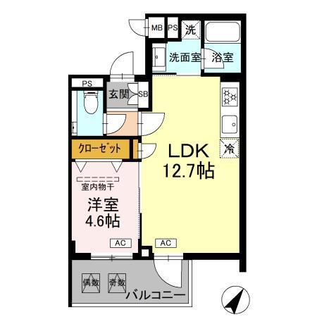 ロイジェント中目黒（0102） 間取り図画像