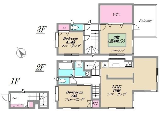 ステュディオ洗足 間取り図画像