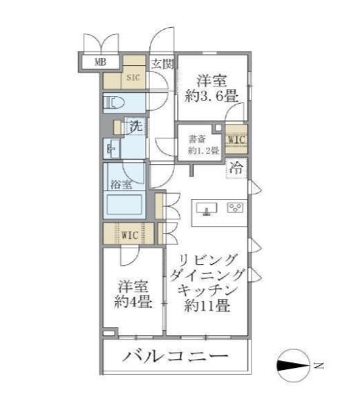 Ｌａ　Ｐｅｒｌａ　ＪｉｙｕｇａｏｋａＩＩ 間取り図画像