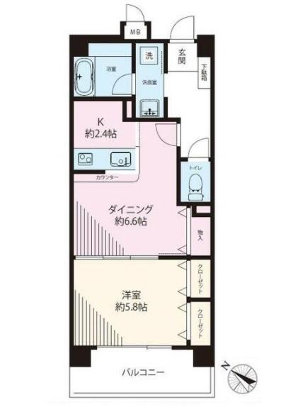 ライオンズガーデン学芸大学 間取り図画像