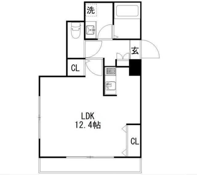 目黒区柿の木坂アパート 間取り図画像