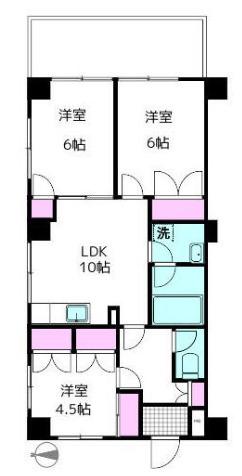 世田谷区等々力マンション 間取り図画像