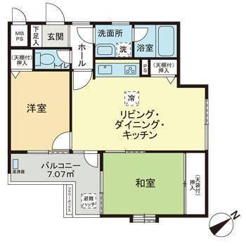 ピアコート上野毛 間取り図画像