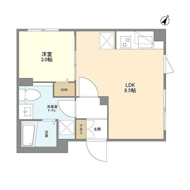 ウェルスクエア目黒（501） 間取り図画像