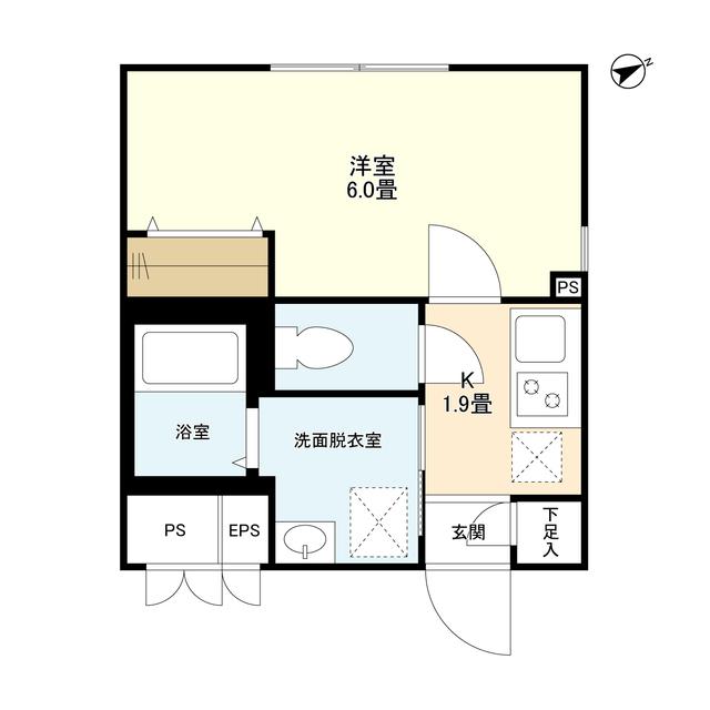ウェルスクエアイズム目黒祐天寺（201） 間取り図画像
