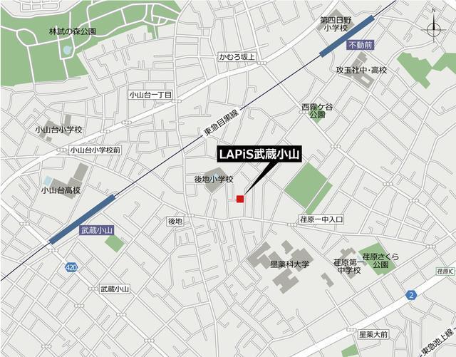 ＬＡＰｉＳ武蔵小山（401） 地形図・案内図