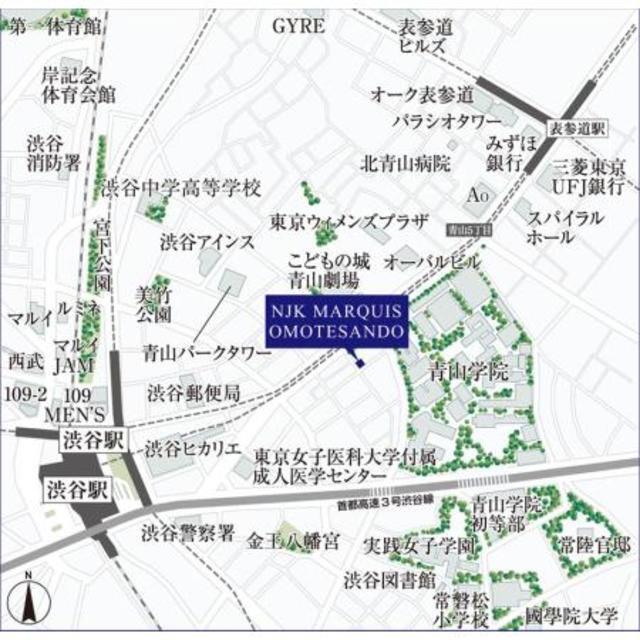 ＮＪＫ　ＭＡＲＱＵＩＳ　ＯＭＯＴＥＳＡＮＤＯ（501） 地形図・案内図