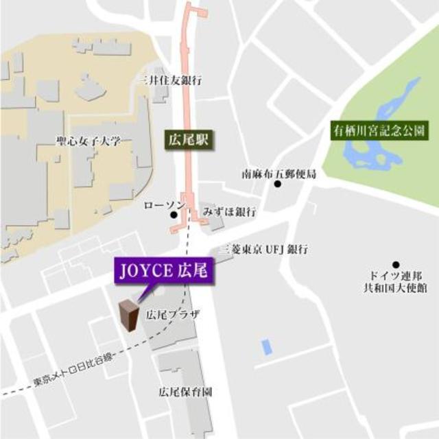 ＪＯＹＣＥ広尾（201） 地形図・案内図