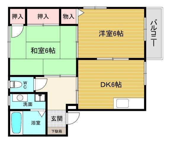 ドミール伏原 間取り図画像