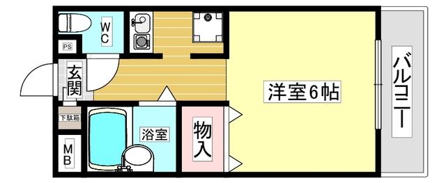 ダイドーメゾン西宮北口ⅩⅢ 間取り図画像