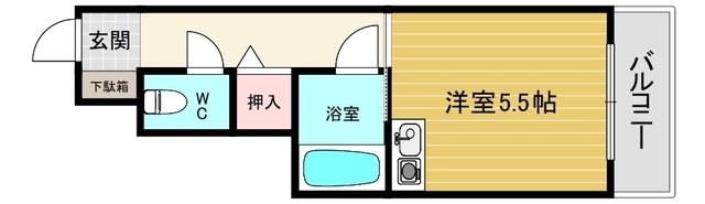 ブランシュ甲東園 間取り図画像