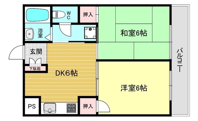 ハイコート甲子園 間取り図画像