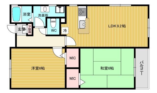 ソレアード甲東園 間取り図画像