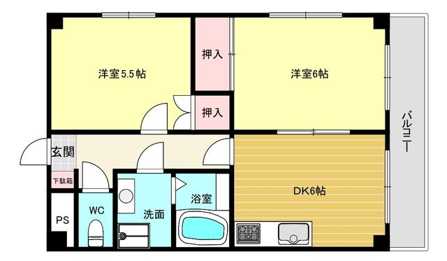 サニーサイドビル 間取り図画像