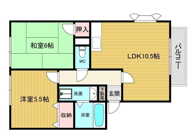 アネシス愛宕山Ⅱ 間取り図画像