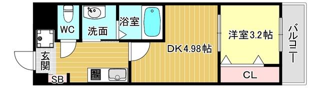 ＡⅡ上ヶ原関学前 間取り図画像