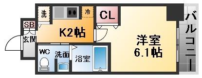 エスリード西宮北口第２ 間取り図画像