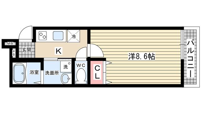 フジパレス西宮北口Ⅱ番館 間取り図画像
