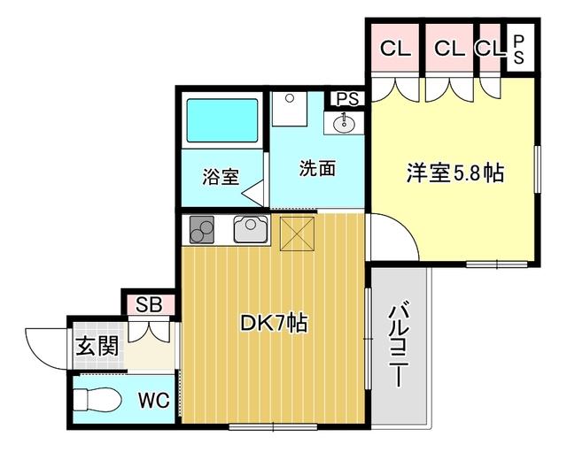 アベニール 間取り図画像