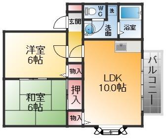 シェモア大畑Ⅲ 間取り図画像