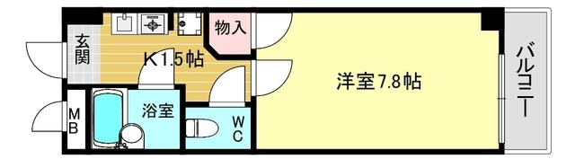 ドムール若山 間取り図画像