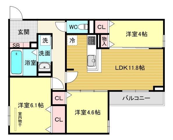 Ｌａ　ｍａｉｓｏｎ青木町Ⅰ 間取り図画像