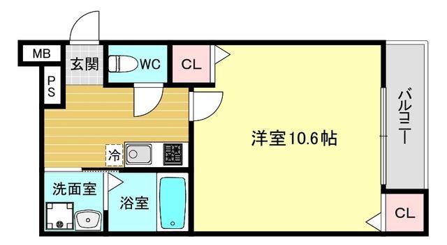 フジパレス西宮能登Ⅱ番館 間取り図画像