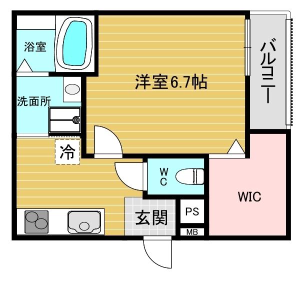 フジパレス甲東園Ⅱ番館 間取り図画像