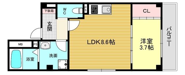 ルクス西宮北口 間取り図画像