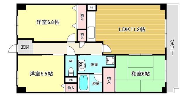 リベルテ西宮 間取り図画像
