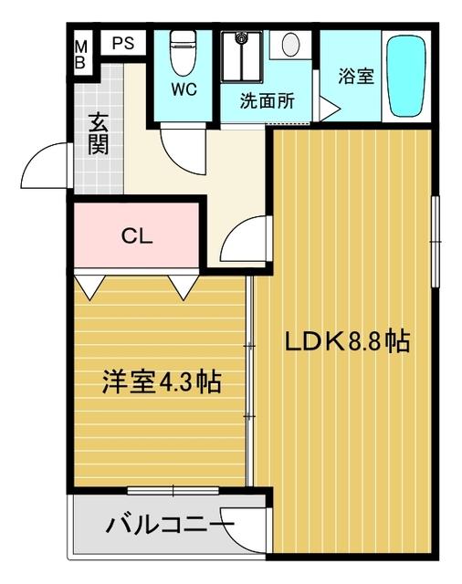 フジパレス西宮甲東園Ⅲ番館 間取り図画像
