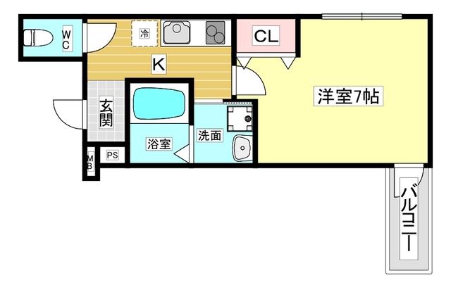 フジパレス西宮甲東園Ⅱ番館 間取り図画像
