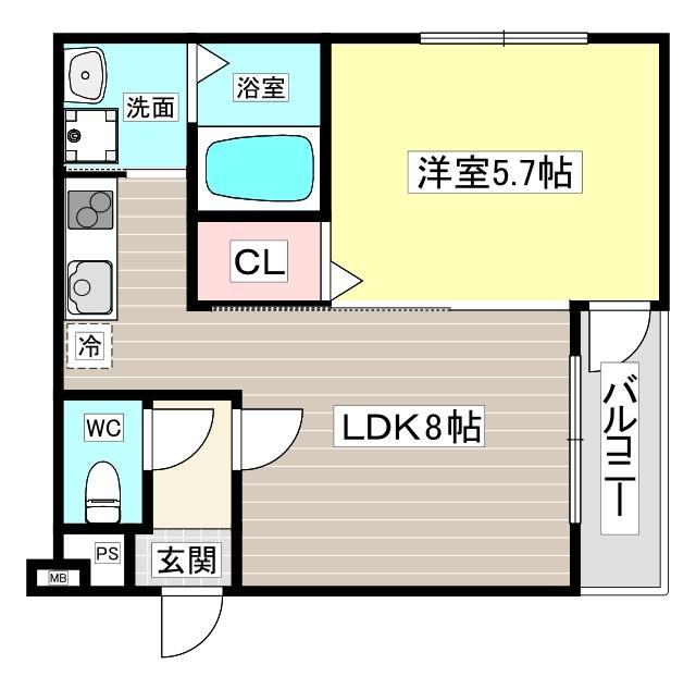 フジパレス西宮甲東園Ⅱ番館 間取り図画像