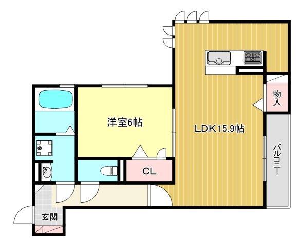ボヌール　イースト 間取り図画像
