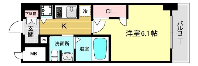 エスリード西宮北口第２ 間取り図画像