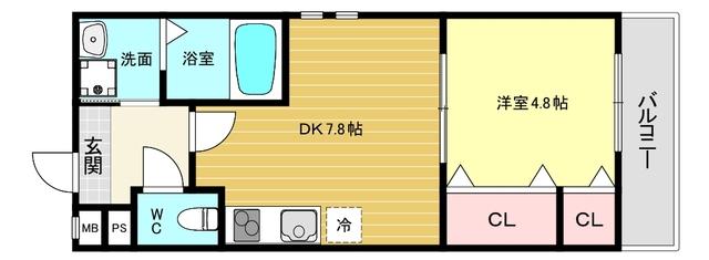 フジパレス西宮甲東園Ⅲ番館 間取り図画像