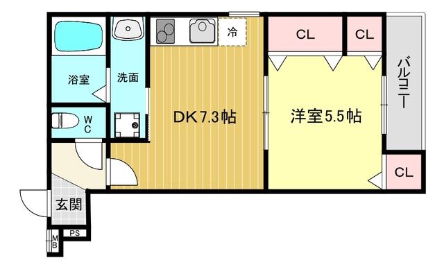 フジパレス西宮甲東園Ⅱ番館 間取り図画像