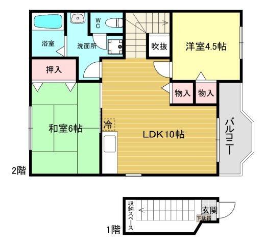 加島ツーフォー 間取り図画像