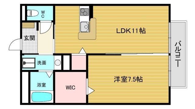 フレッツァ西宮堤町 間取り図画像